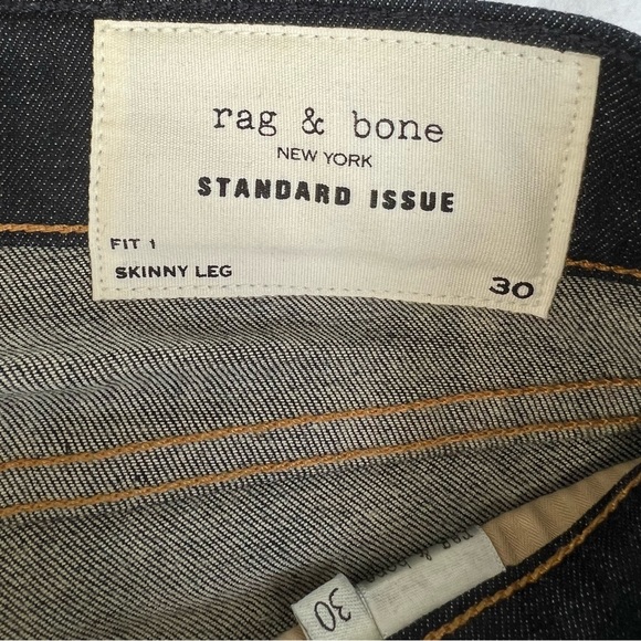 Rag & Bone Navy Jeans Size 30 - Picture 3 of 5
